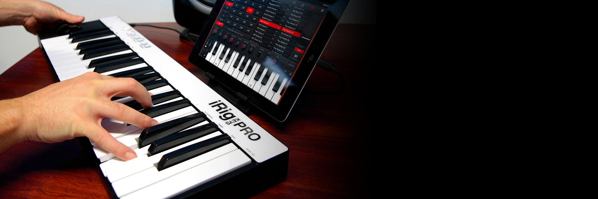 how to connect midi keyboard to garageband on ipad