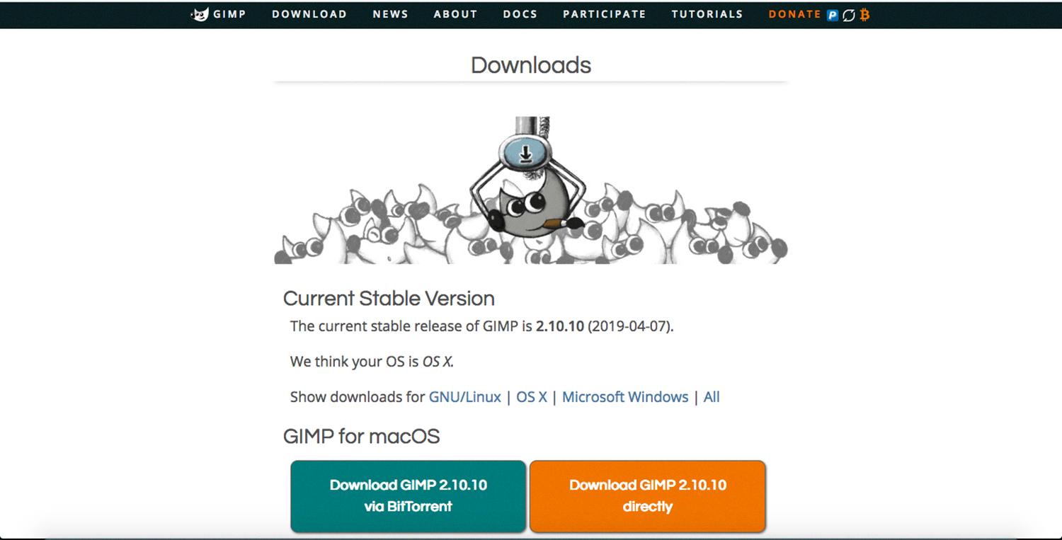 how to download gimp on mac