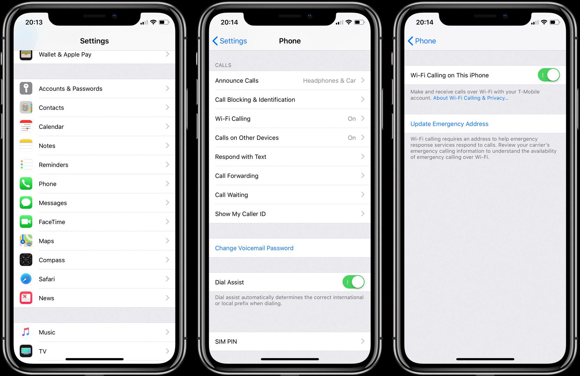 how to enable wifi calling on iphone 11