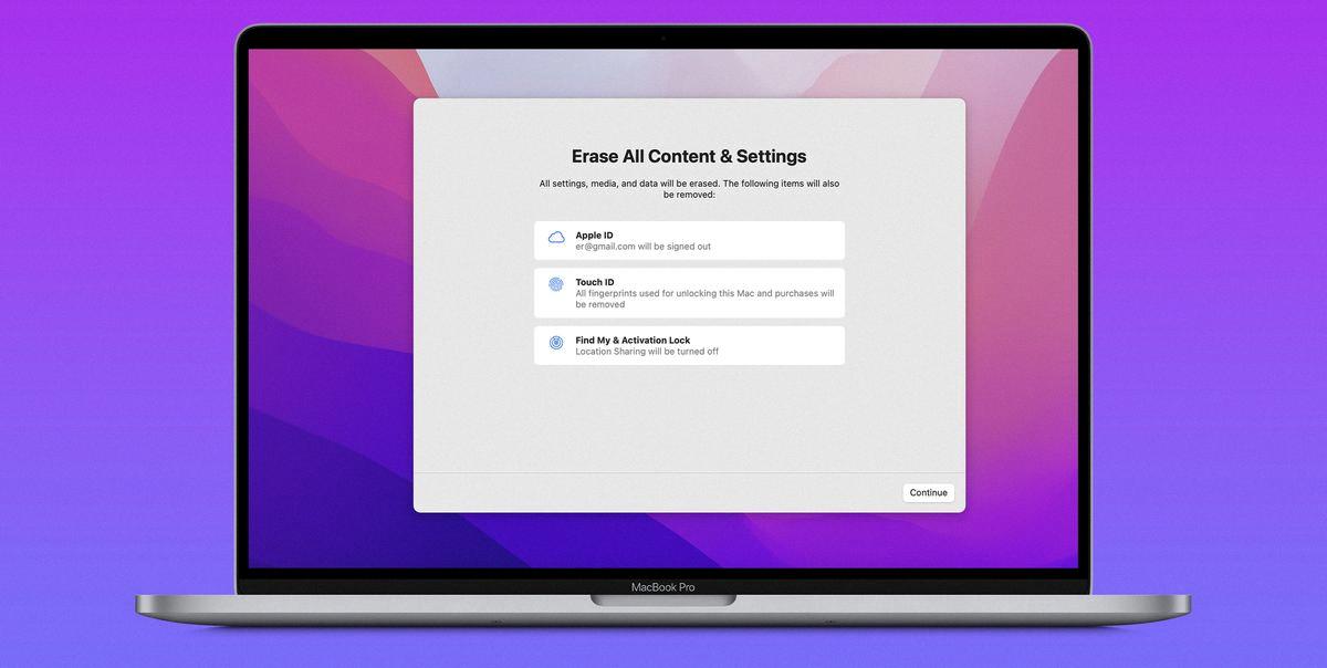 how to factory reset a macbook pro 2012