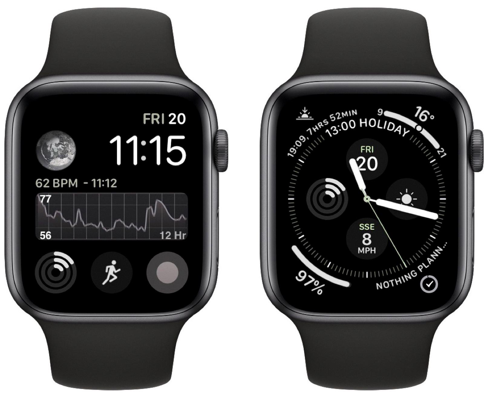 how to get back to main screen on apple watch