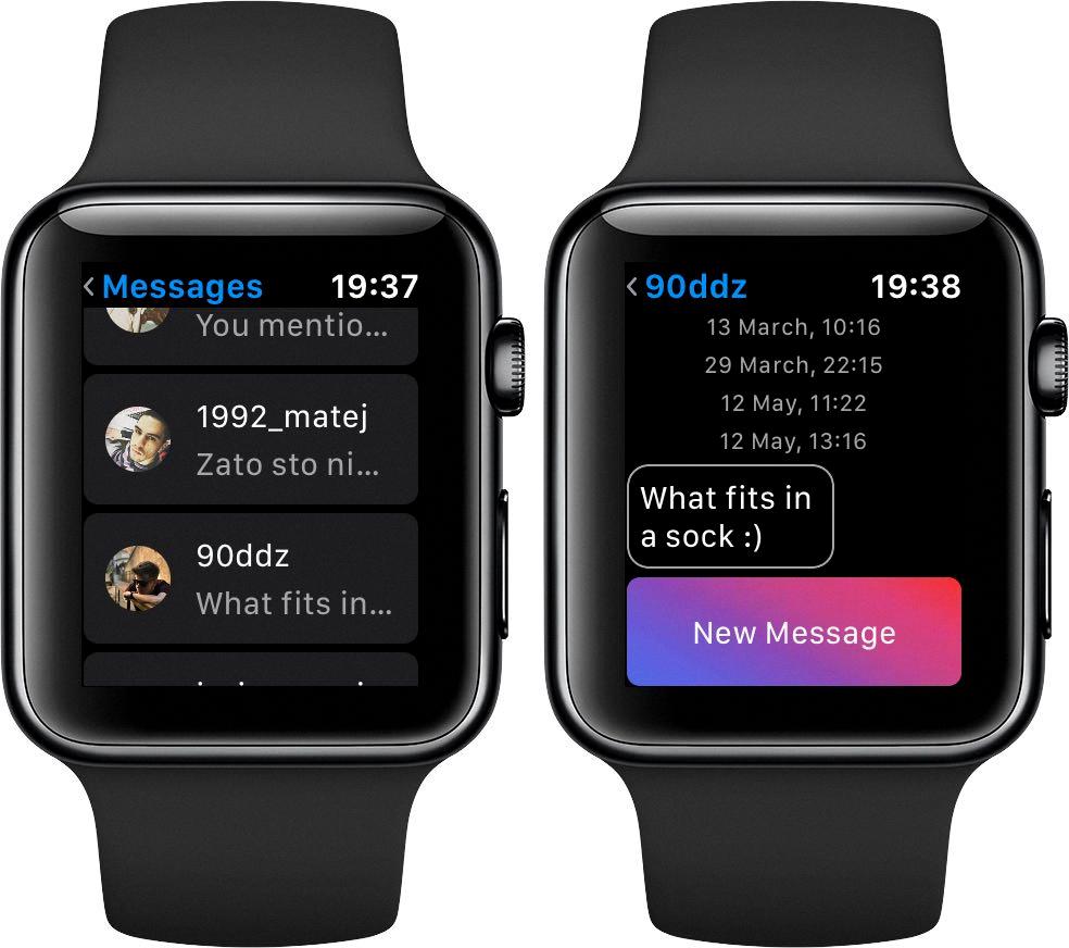 how to get instagram on apple watch series 3