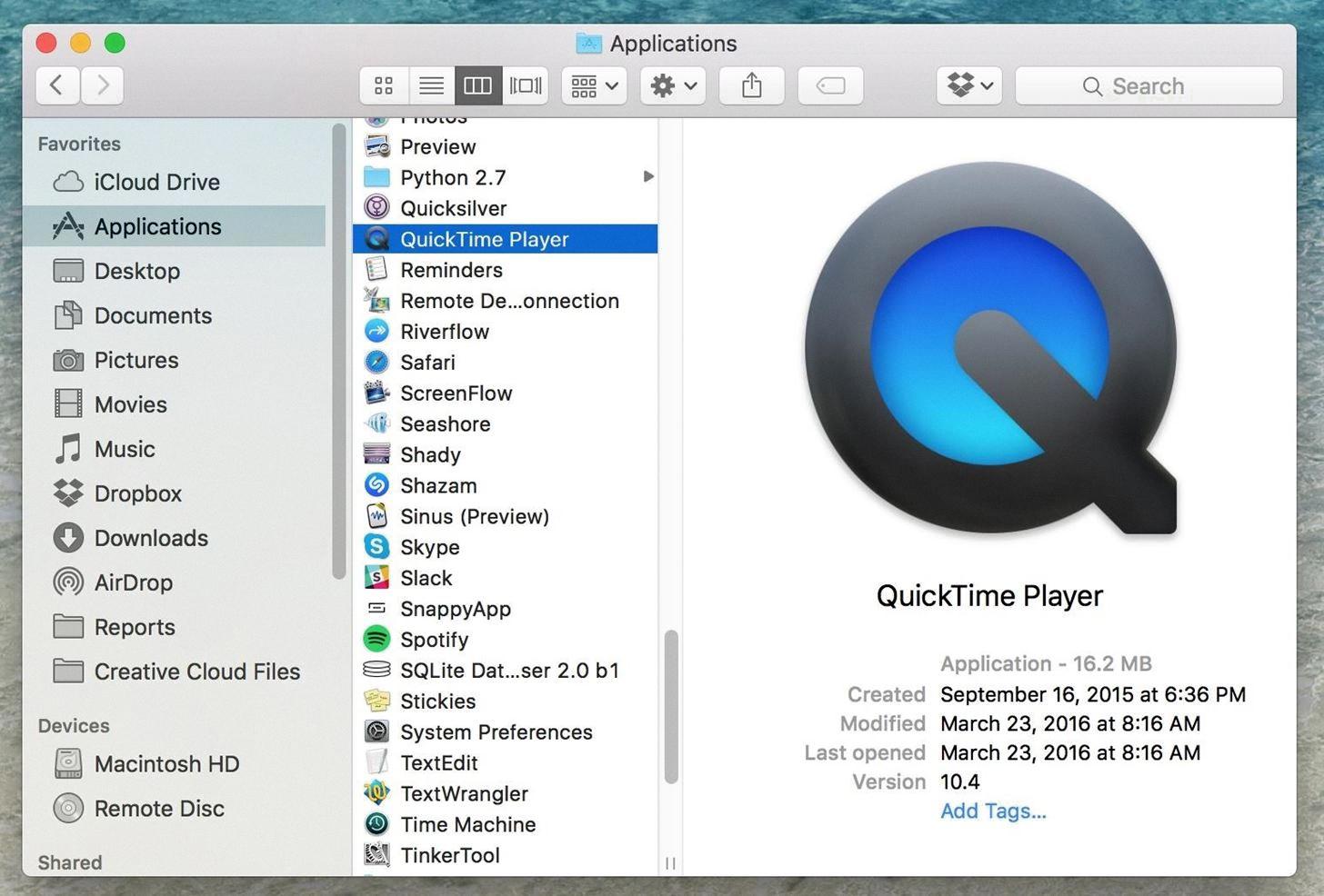 how to get quicktime player on macbook air