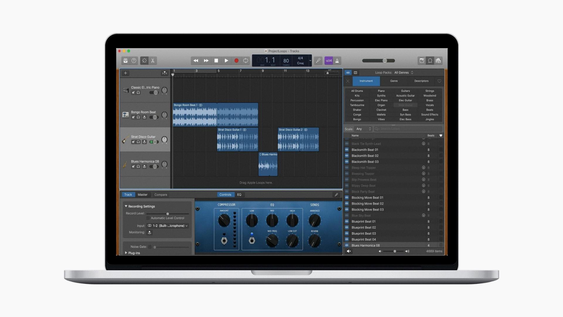how to import drum loops into garageband