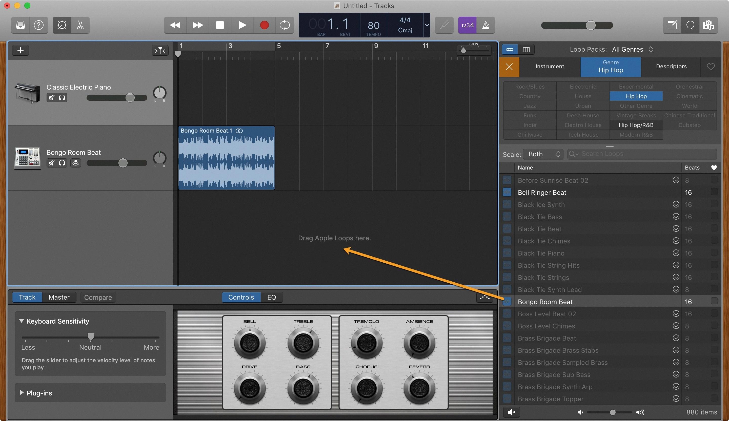 how to make a loop longer in garageband