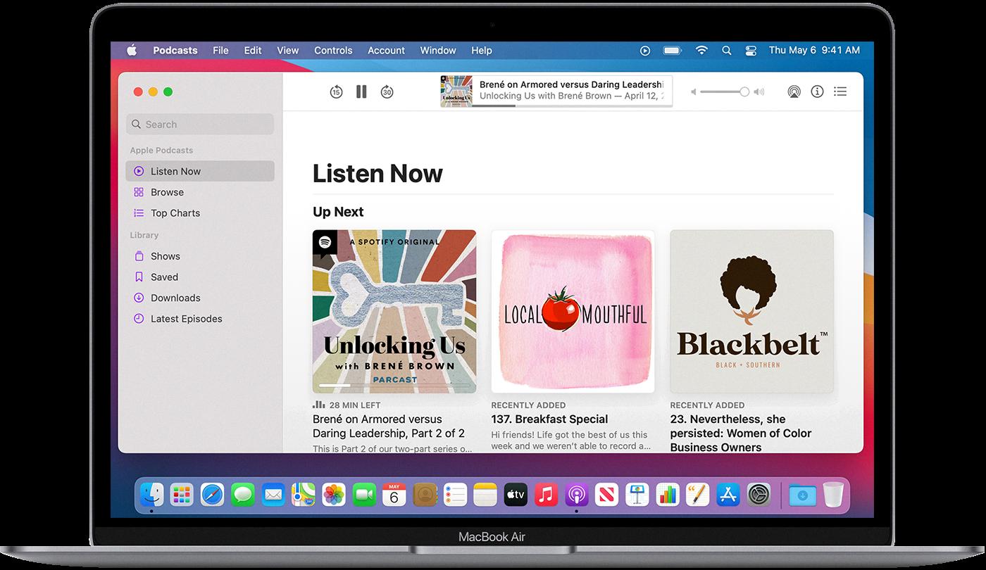 how to make a podcast on macbook air