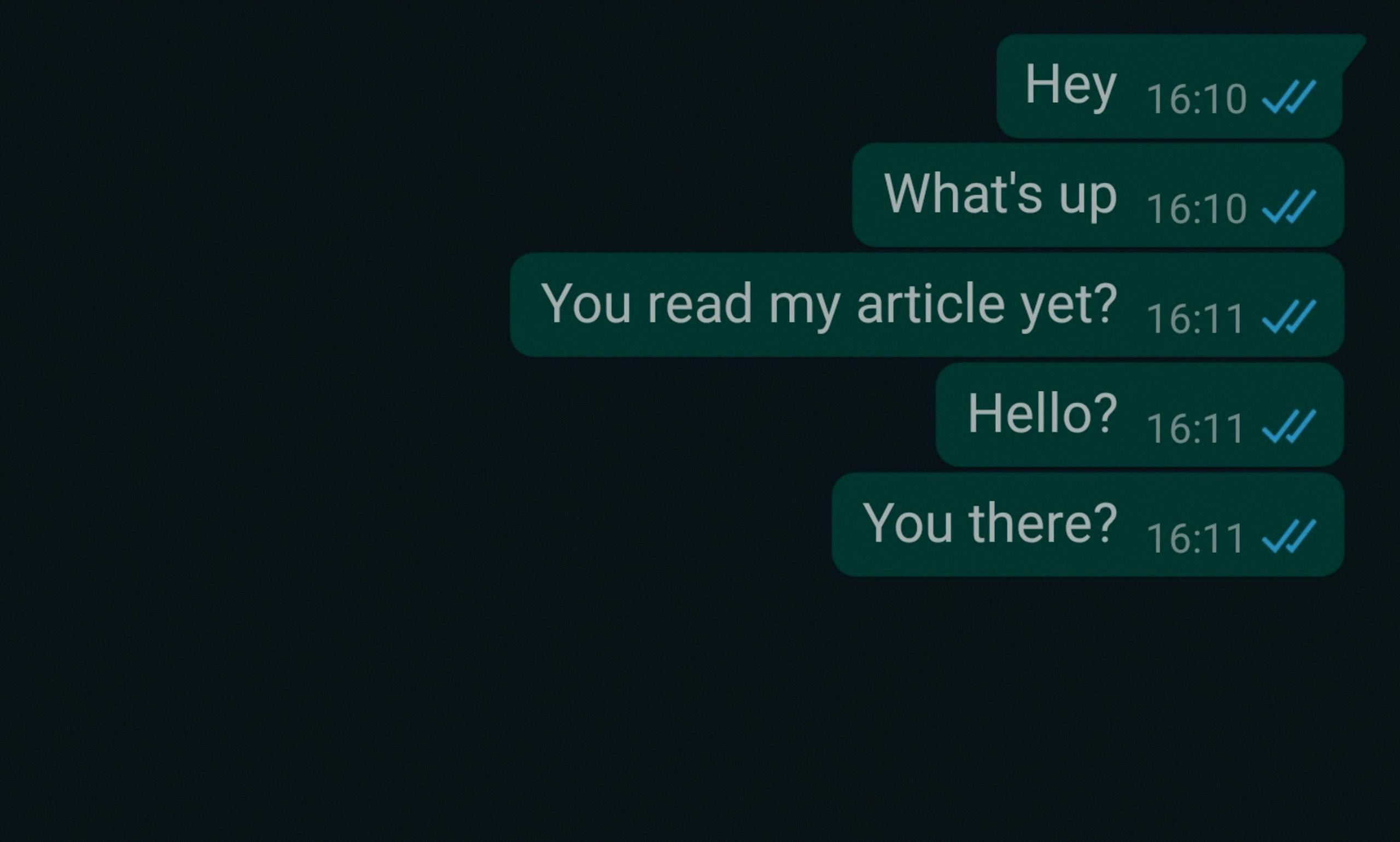 how to make one tick on whatsapp