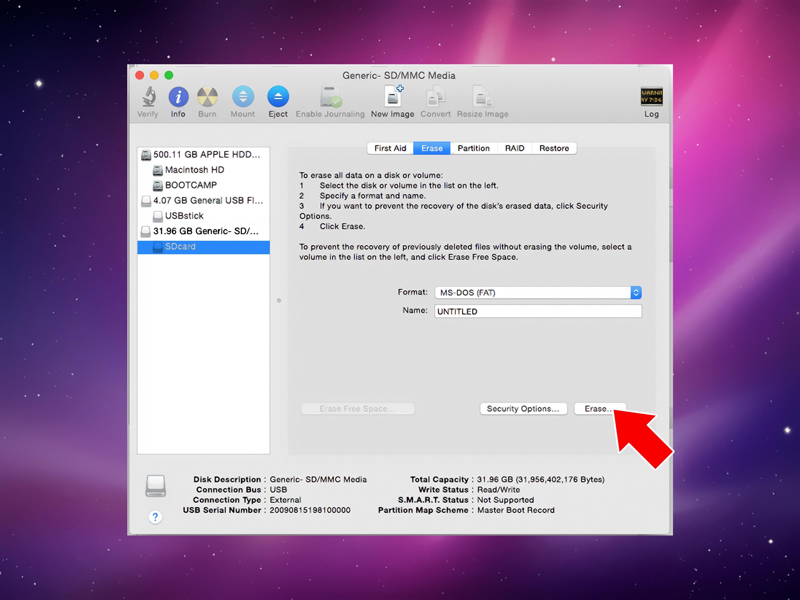 how to open sd card on mac