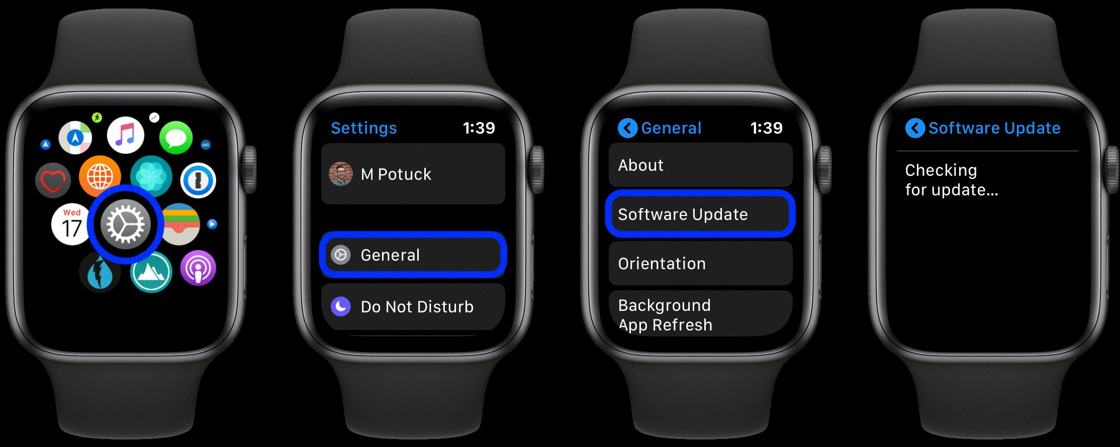 how to pause apple watch update