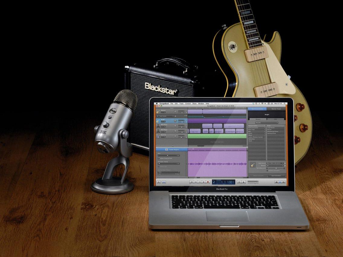 how to remove instruments from a song garageband
