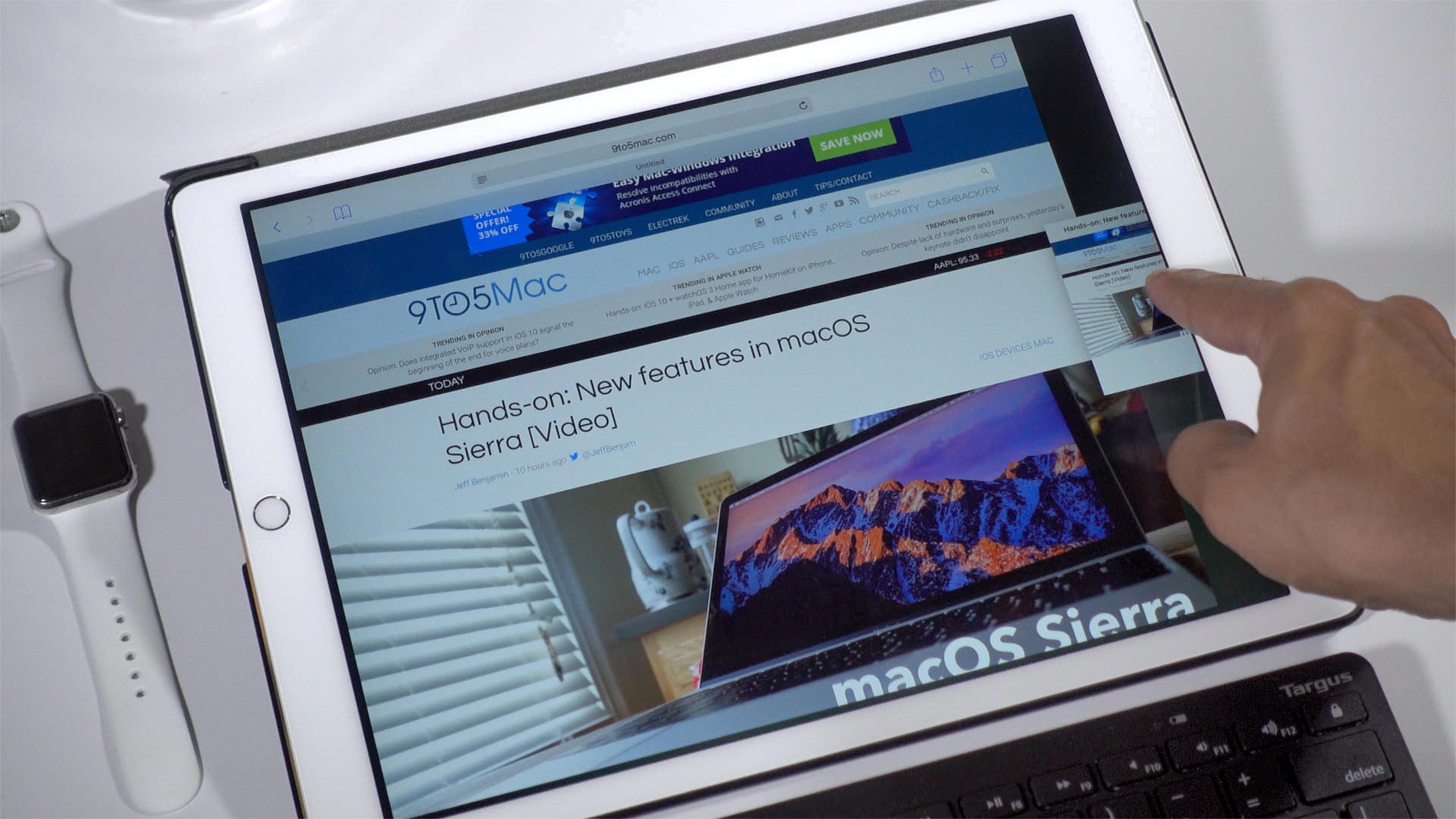 how to remove split screen ipad safari