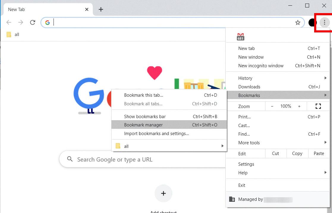 how to transfer bookmarks from one account to another