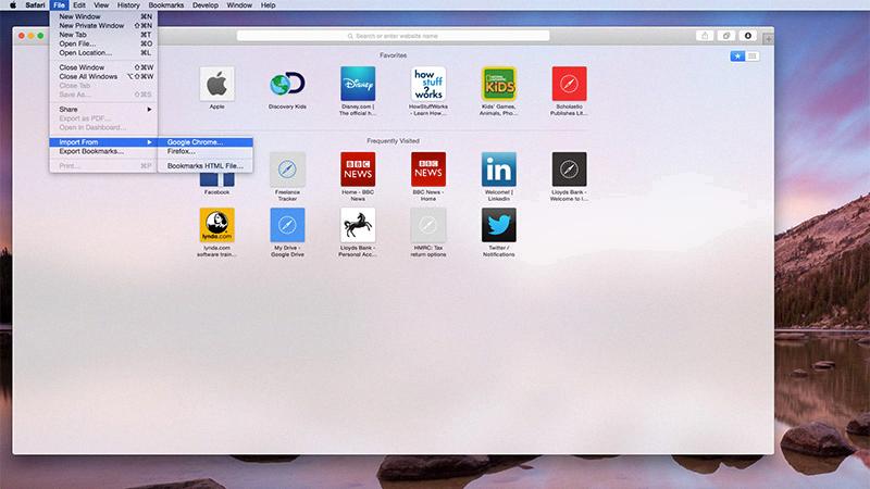 how to transfer bookmarks from safari to chrome on mac