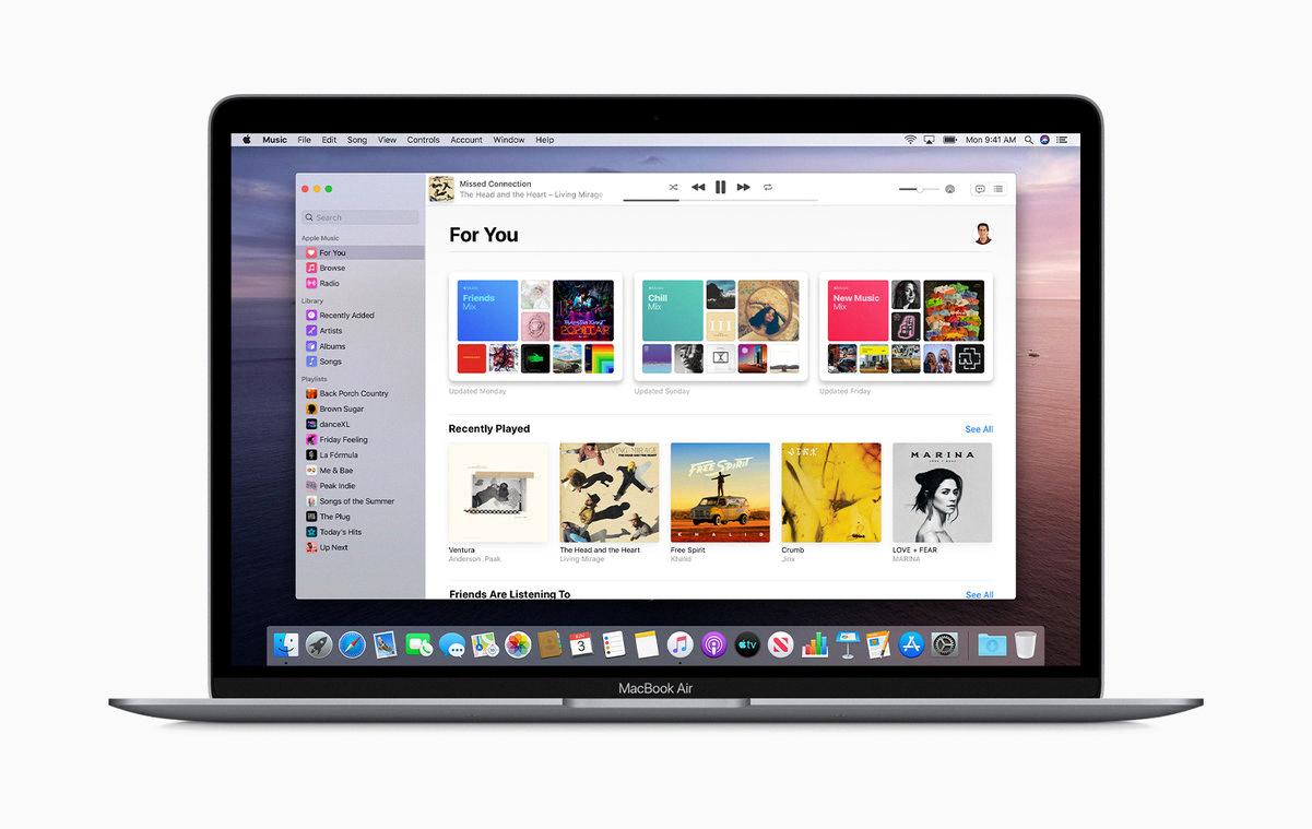 how to transfer itunes library to macbook air