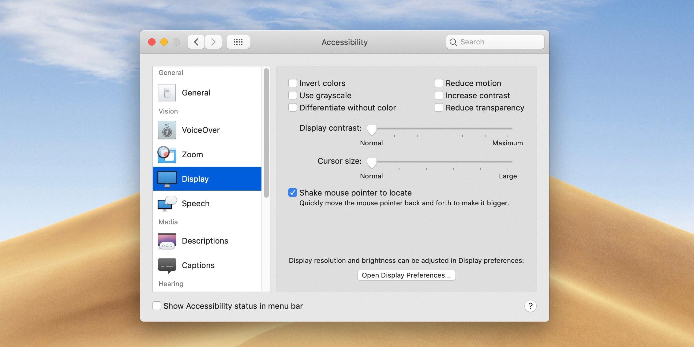 how to turn off invert colors on mac