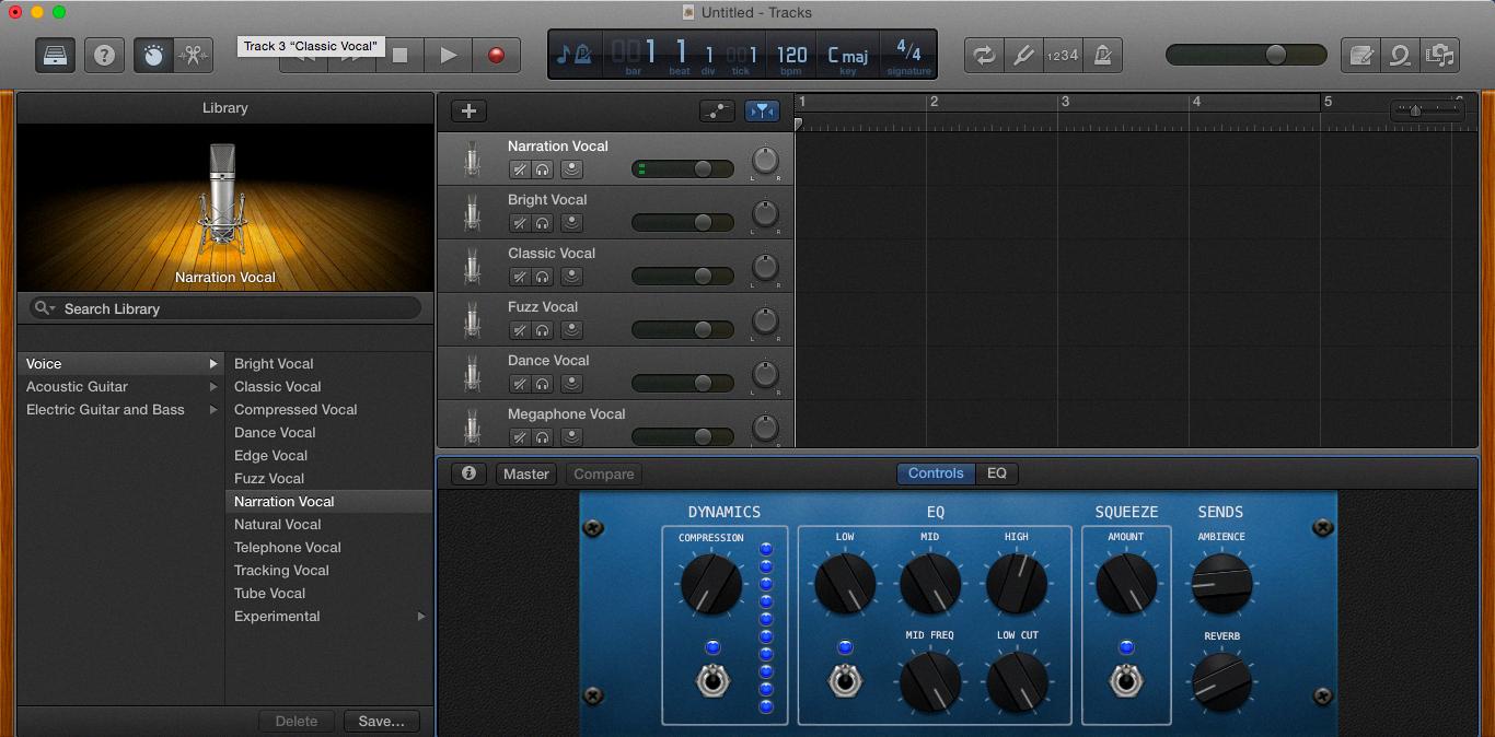 how to turn on autotune in garageband