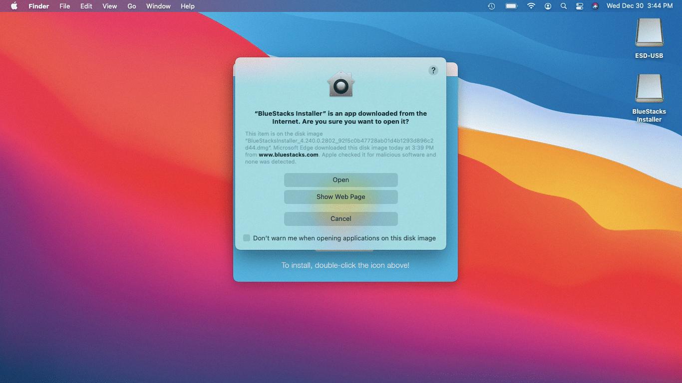 how to unblock bluestacks on mac