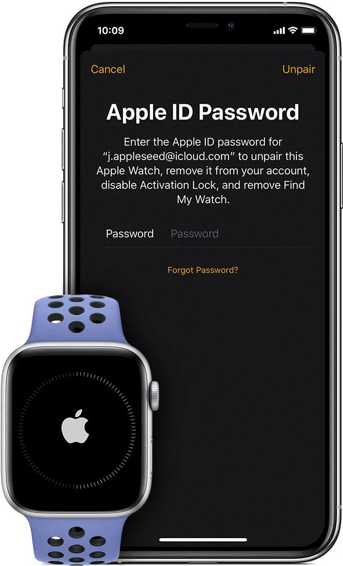 how to unlock apple watch without icloud password