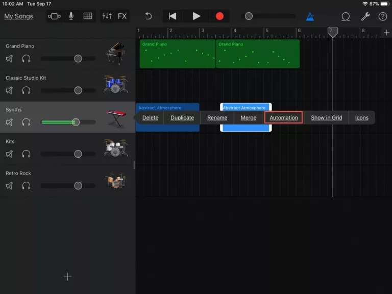 How To Use Automation In Garageband 9