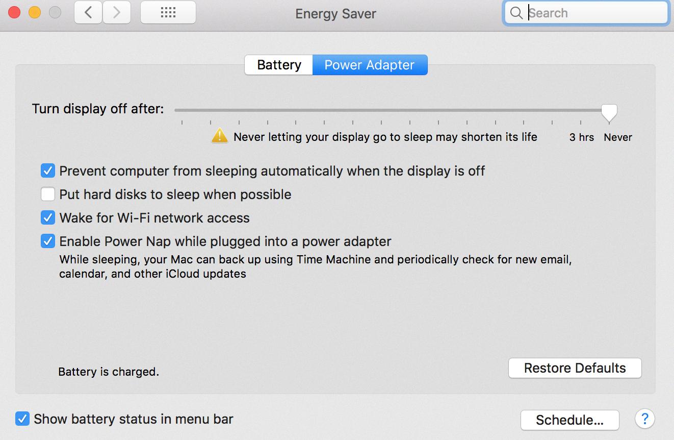 imac turn off screen without sleep