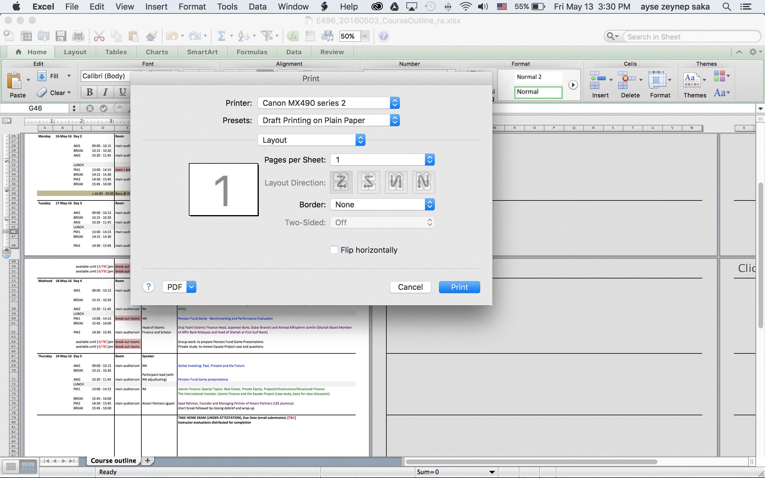 how to setup canon printer on macbook