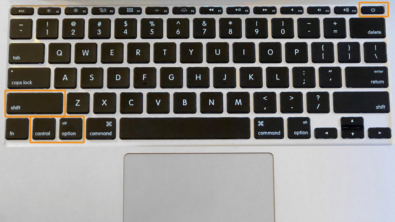 macbook pro shift key sticking