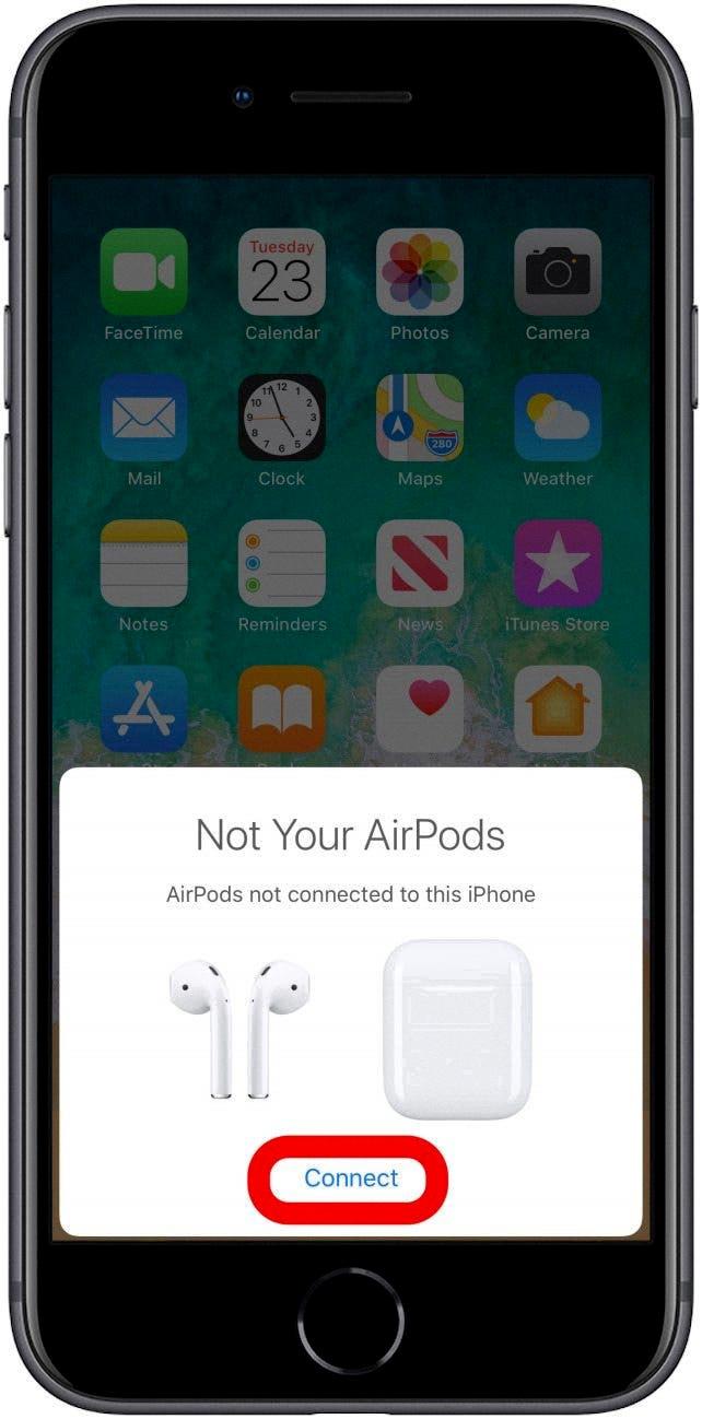 my airpods connected to someone else