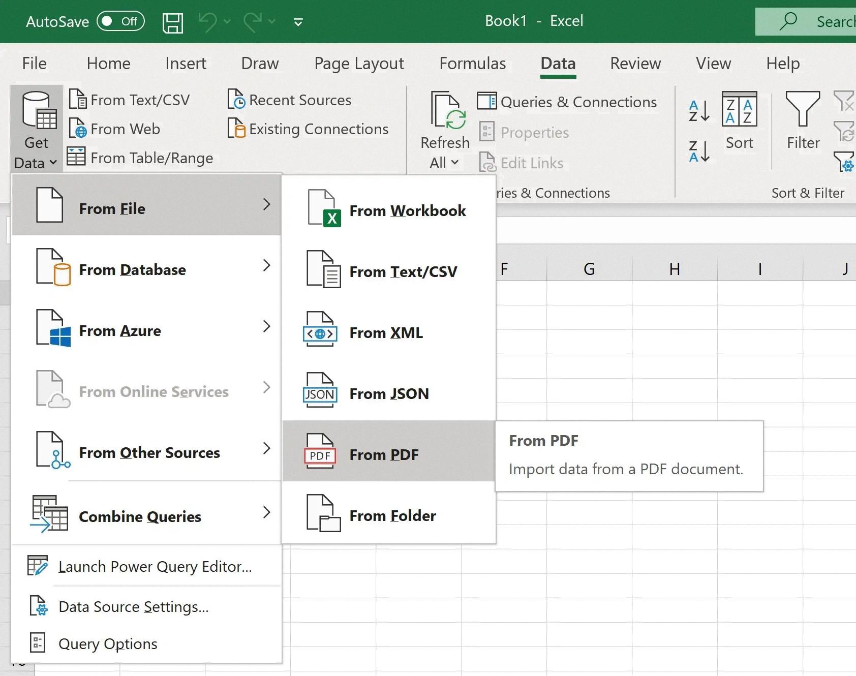 pdf to excel mac