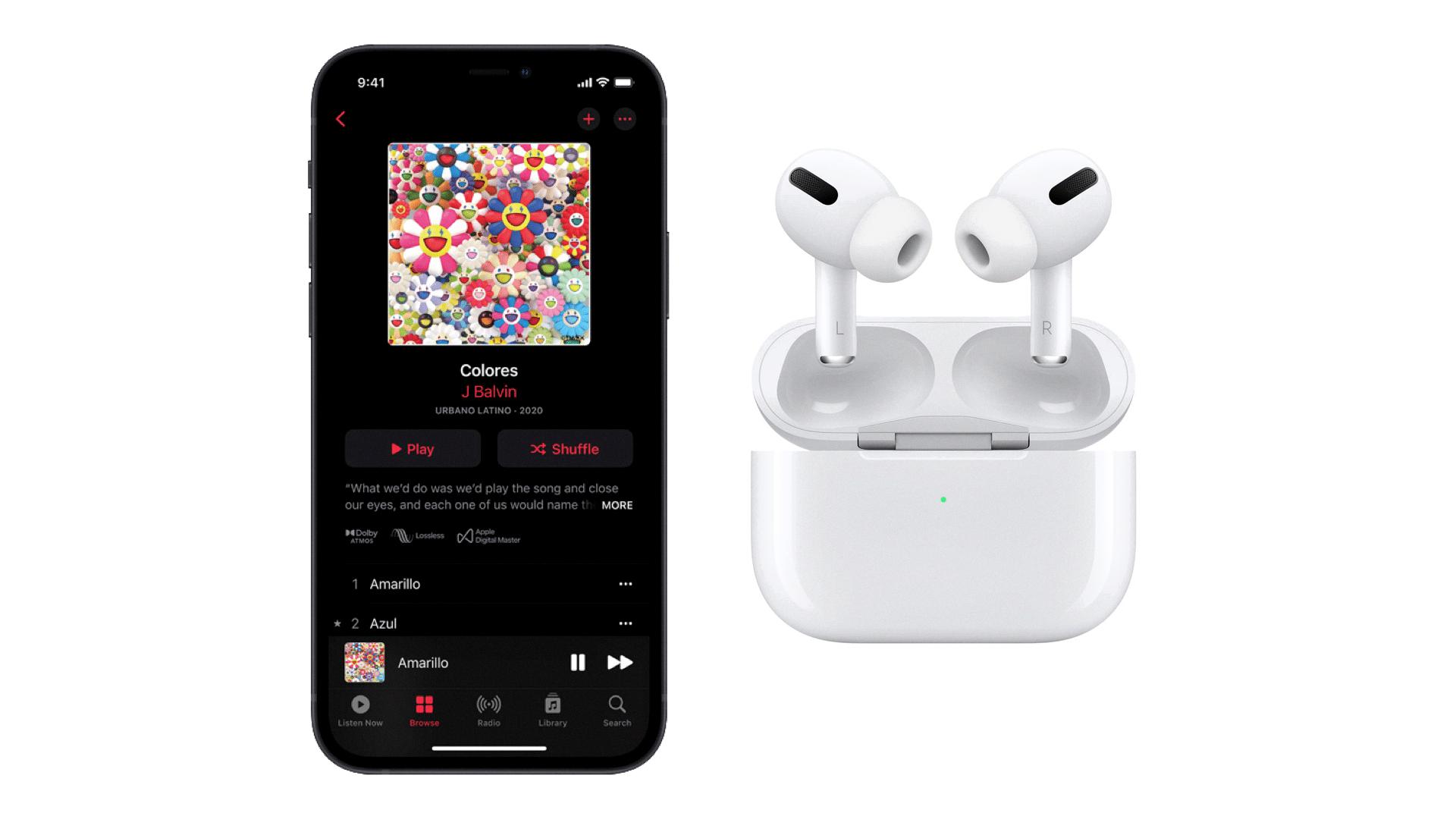 play music on airpods