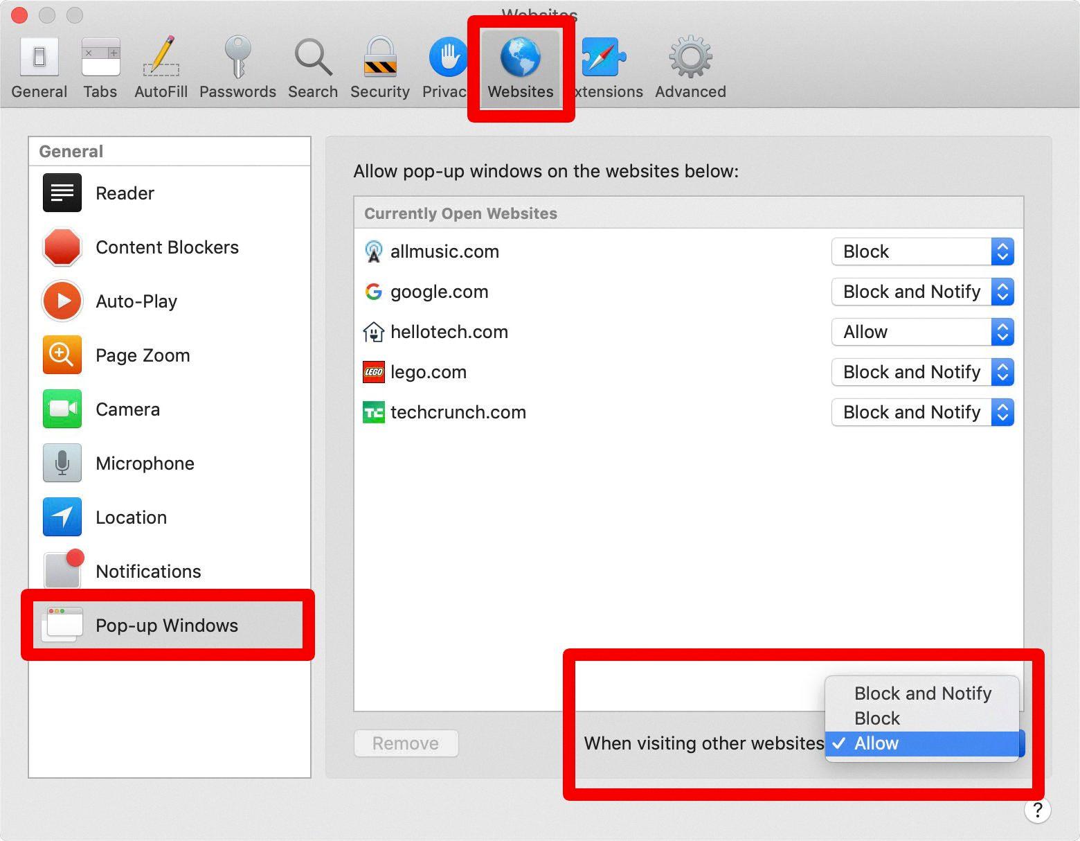 poper blocker safari