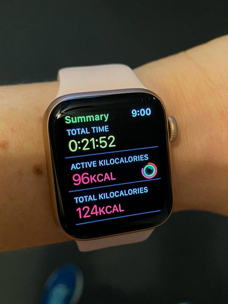 reset calorie goal on apple watch