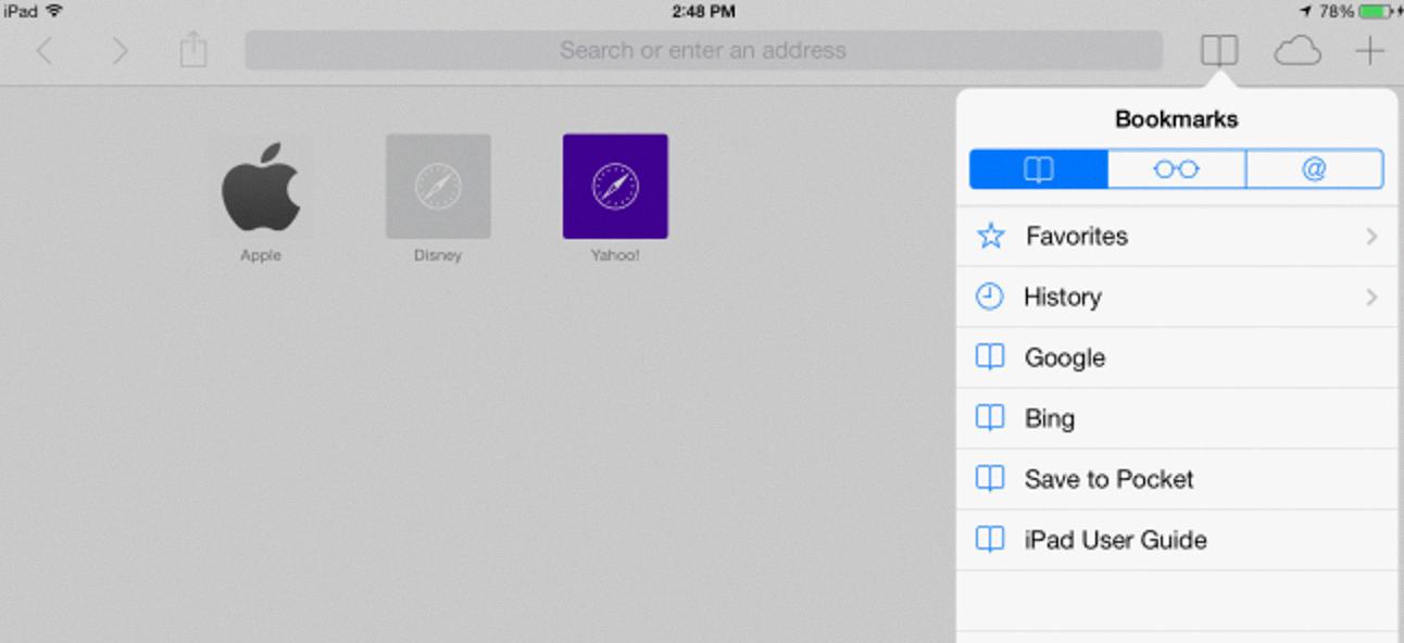 safari import bookmarks