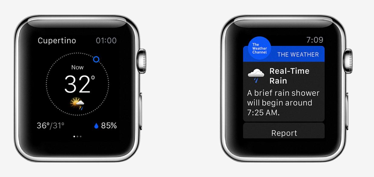 the weather channel apple watch app