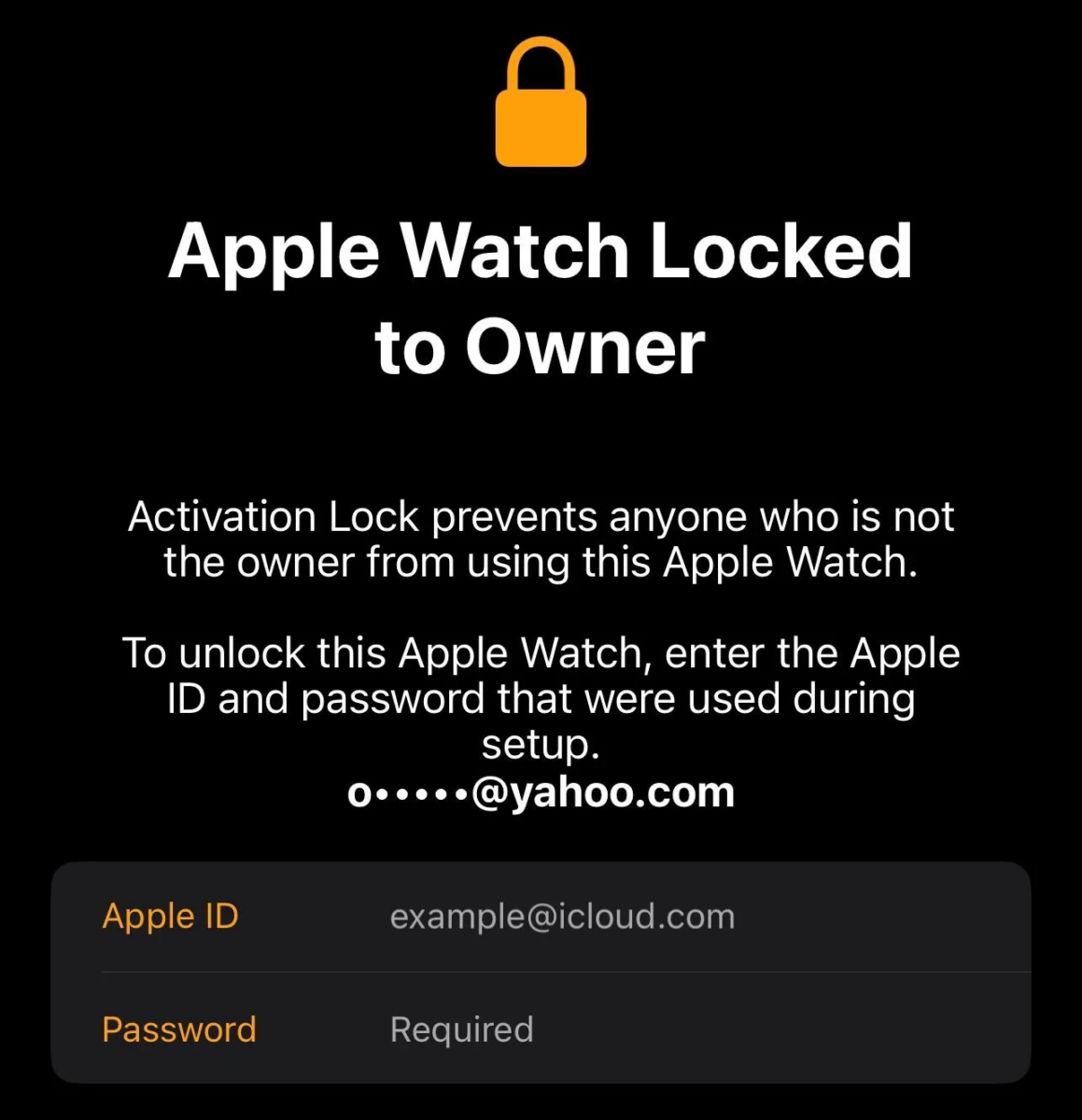 Removing Activation Lock on Apple Watch