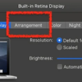 Why Isn't My Mac's Arrangement Tab Showing? 3