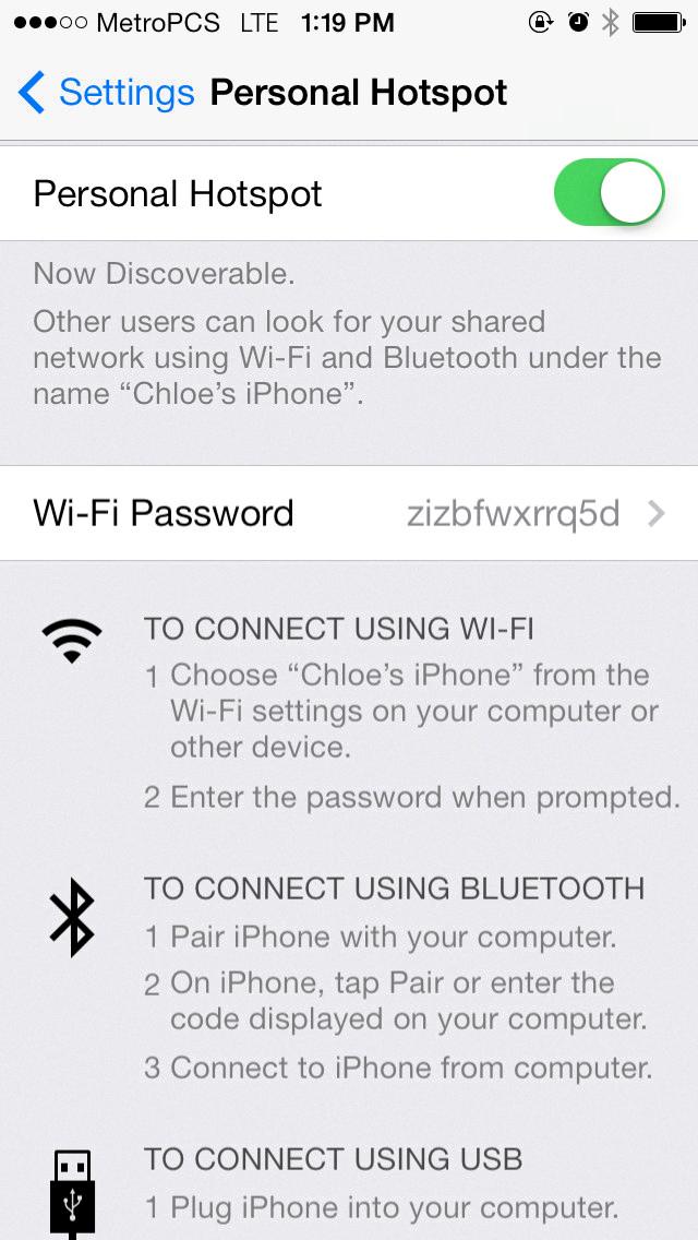 what is my iphone hotspot ip address