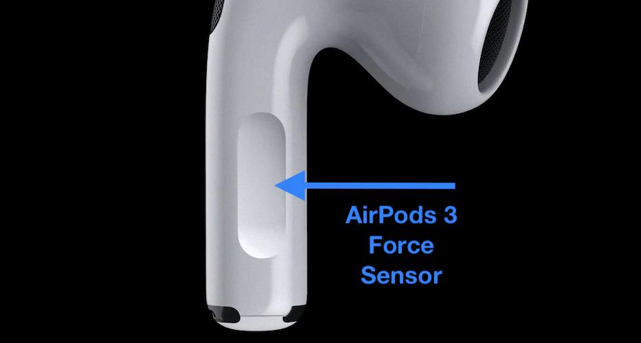 where are the airpod sensors