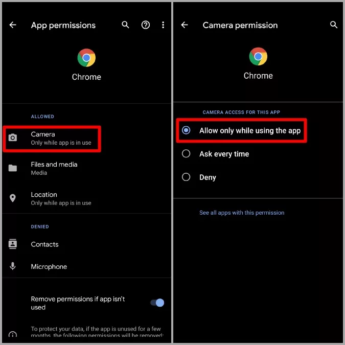 How To Allow Camera On Chrome iPhone 3