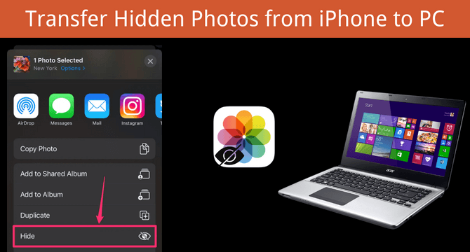 How To Copy Hidden Photos From iPhone To PC 1