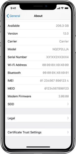 How To Find IMEI On iPhone That Won't Turn On 5