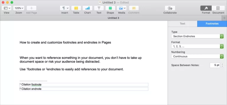 How To Insert Footnotes In Pages 3