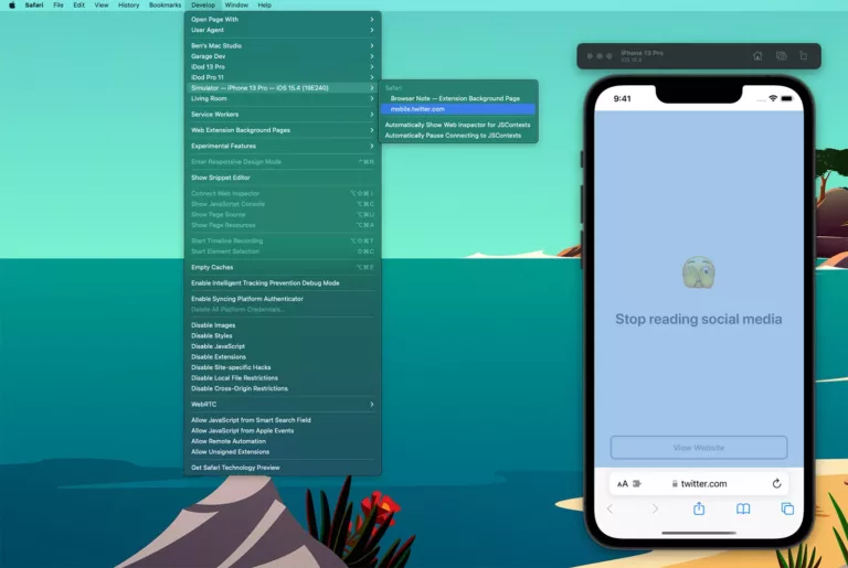 How To Inspect Simulator In Safari 5