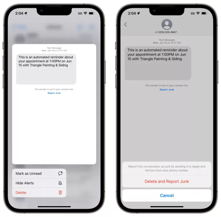 How To Find Junk Messages On Your iPhone 5