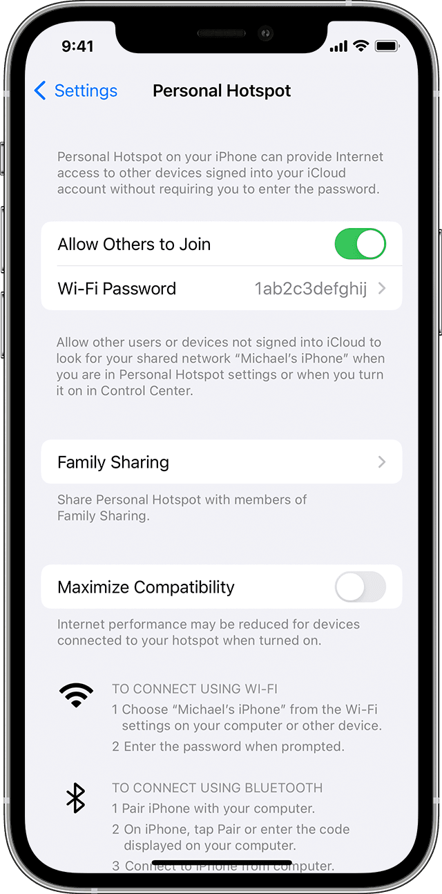 How To Set Personal Hotspot On iPhone X 9