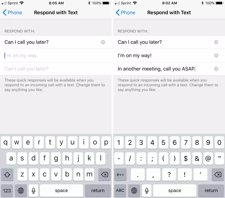 How To Change Quick Reply Messages On iPhone 7