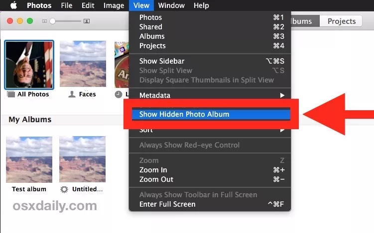 How To Show Hidden Photo Album On Mac 17