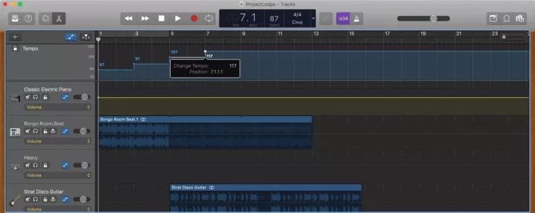 How To Change Tempo Of A Section In Garageband 17