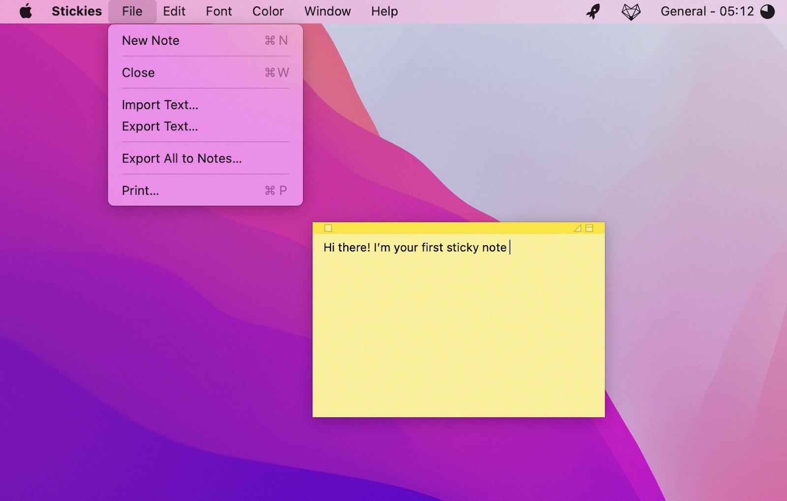 how to add notes to home screen macbook