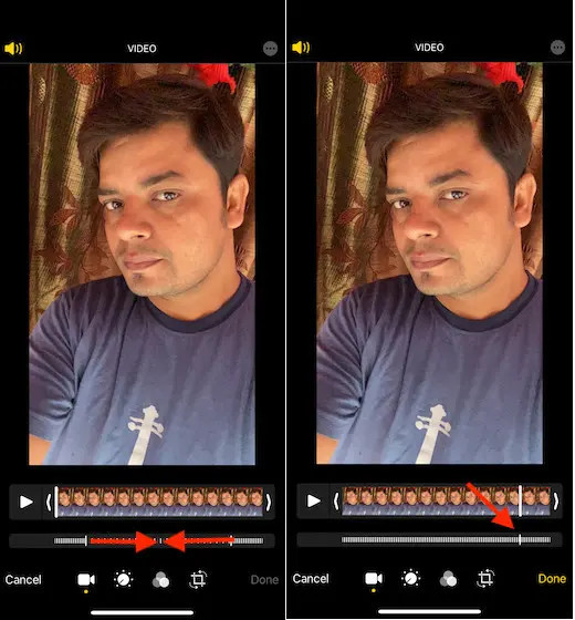 Fastest method: Photos → Edit → remove the slo-mo range