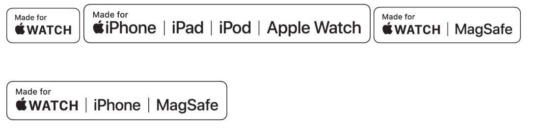 Look for Official Apple Certification Labels